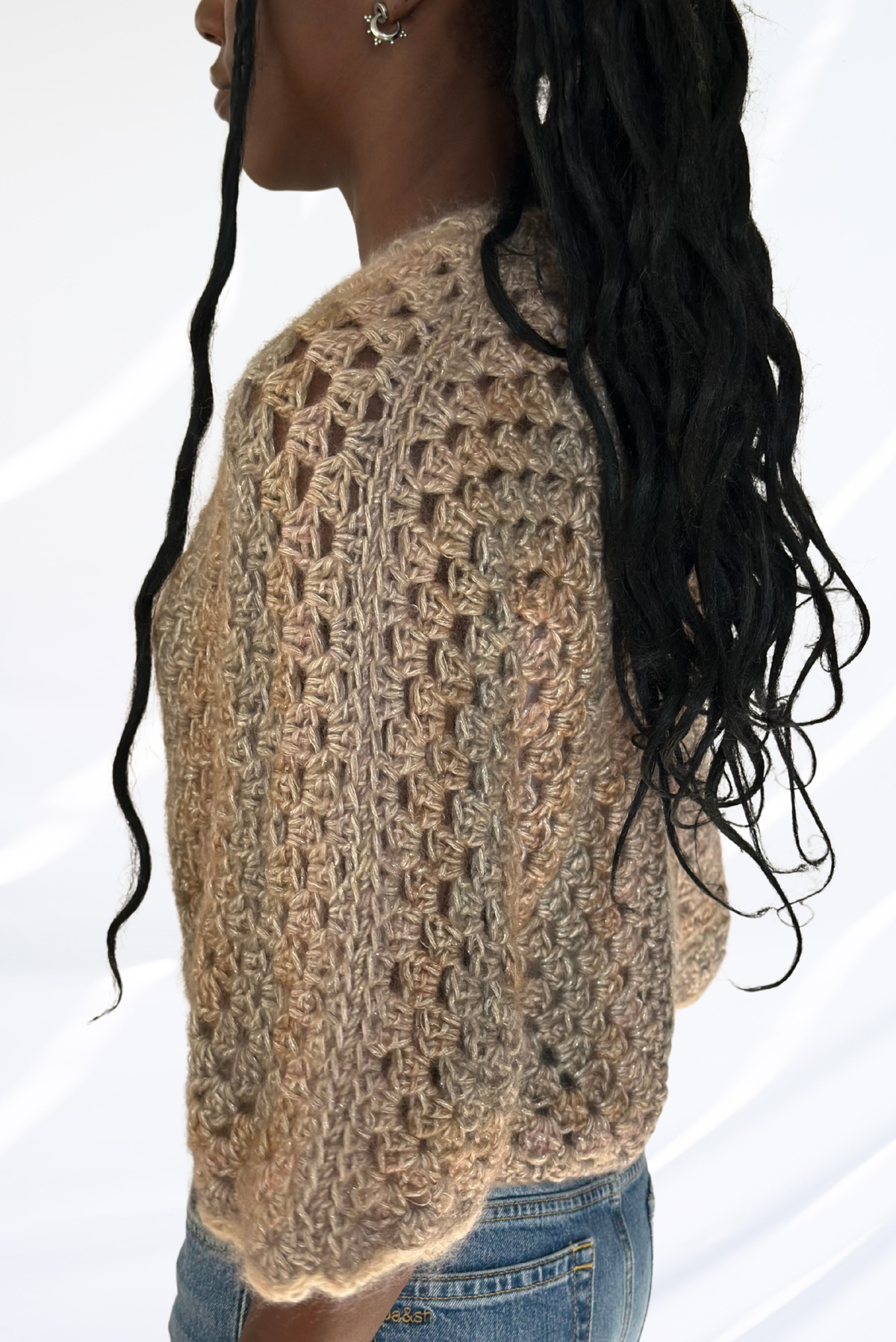 Mixed light green cardigan