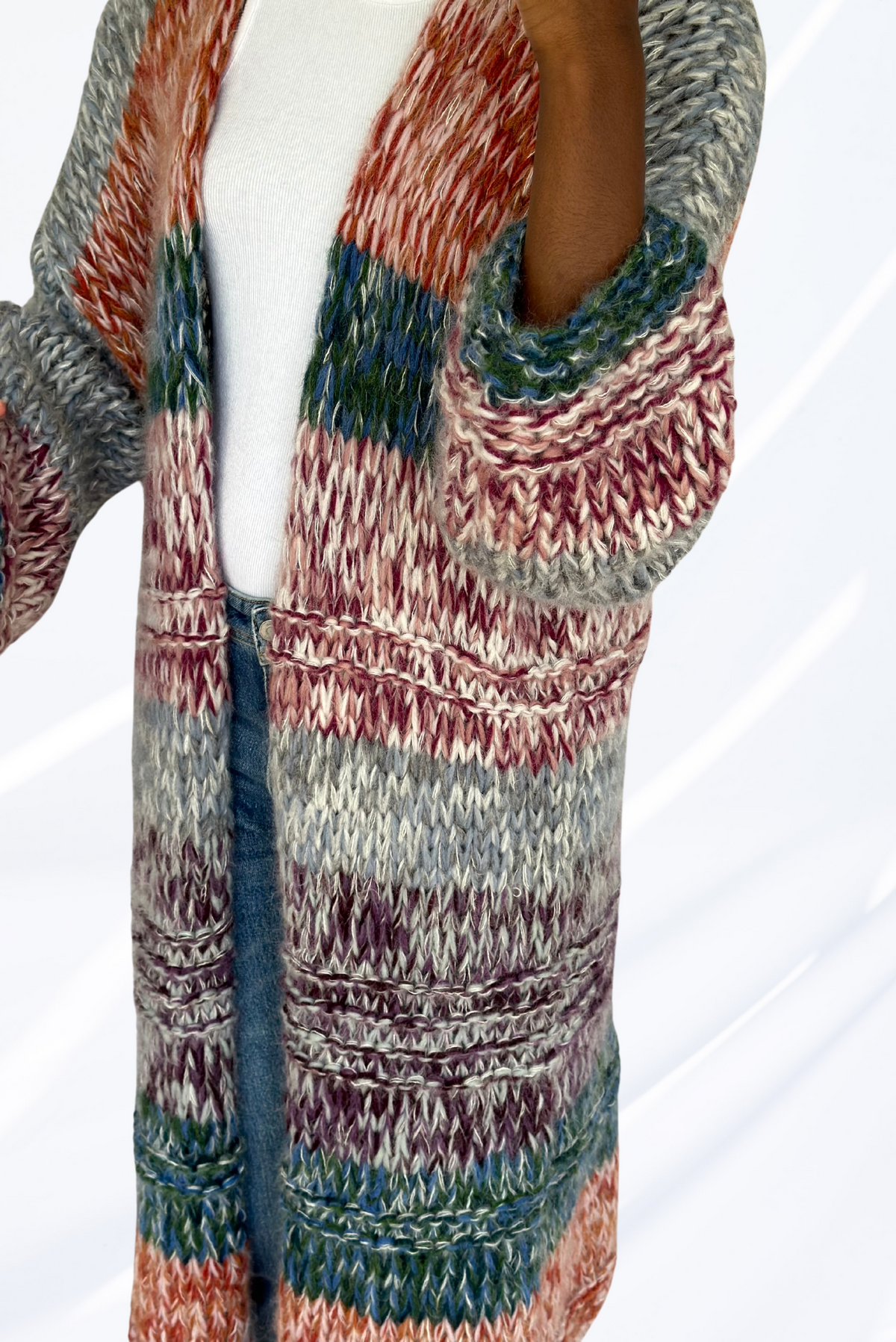 Mixed multicolor cardigan