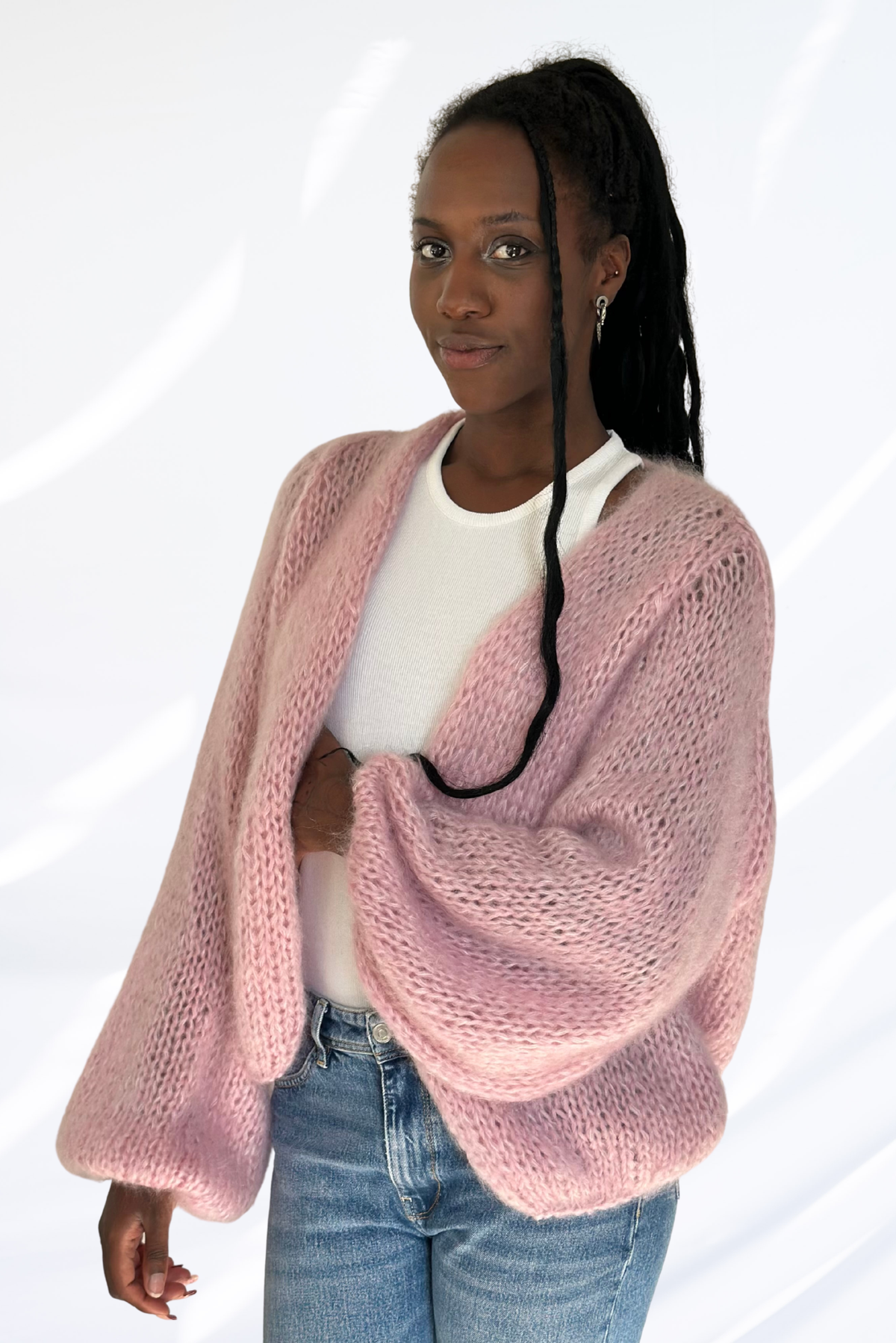 Light pink cardigan