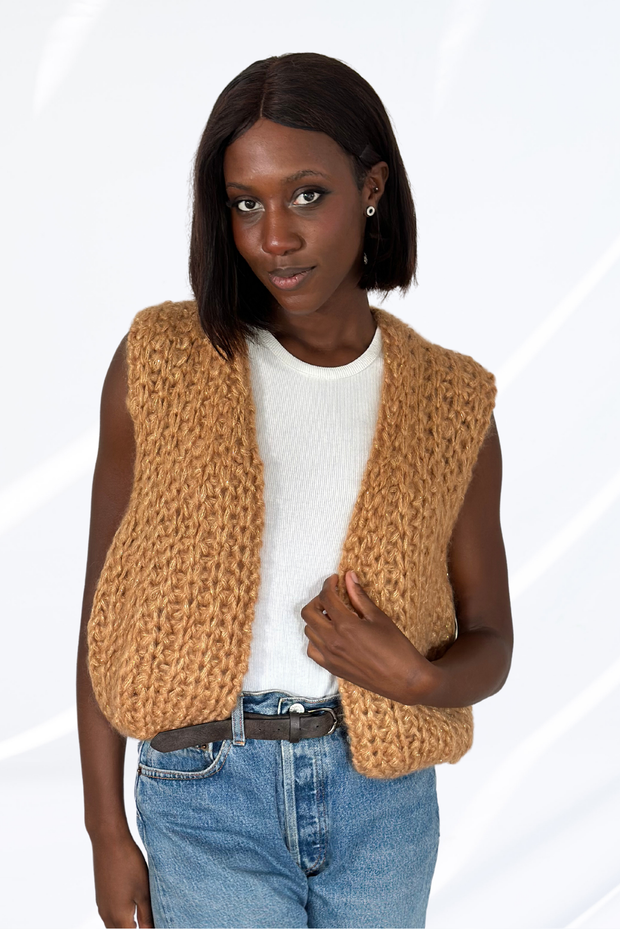 Ochre cardigan
