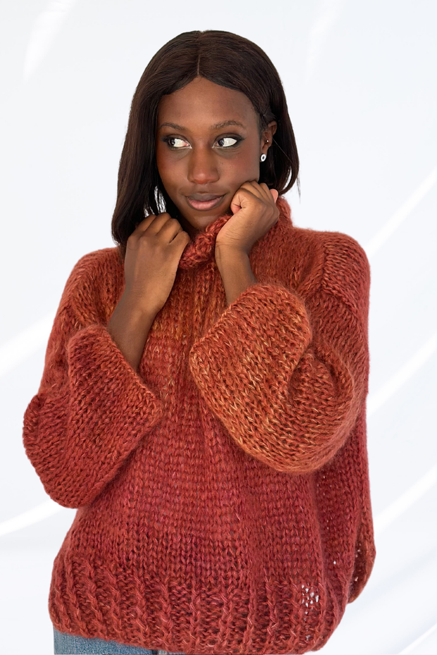 Terracotta turtleneck