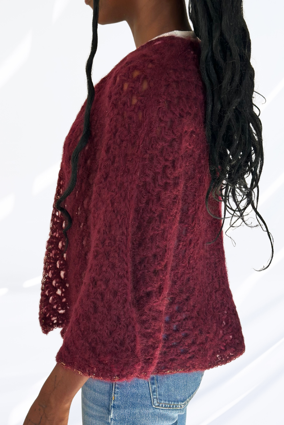 Burgundy Cardigan