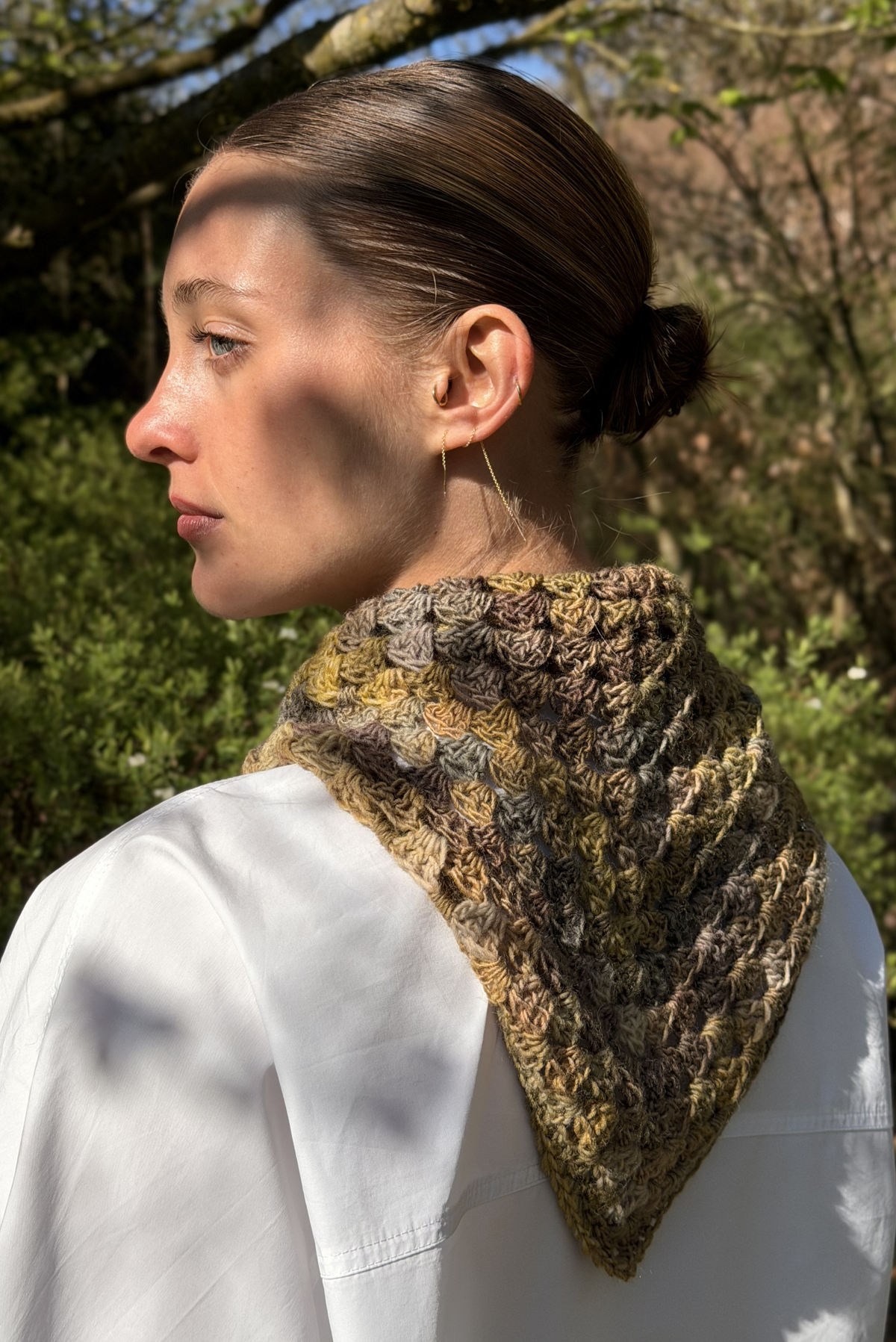 Maï bandana mix khaki/ochre