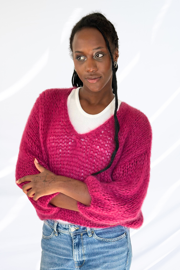 Dark fushia pullover