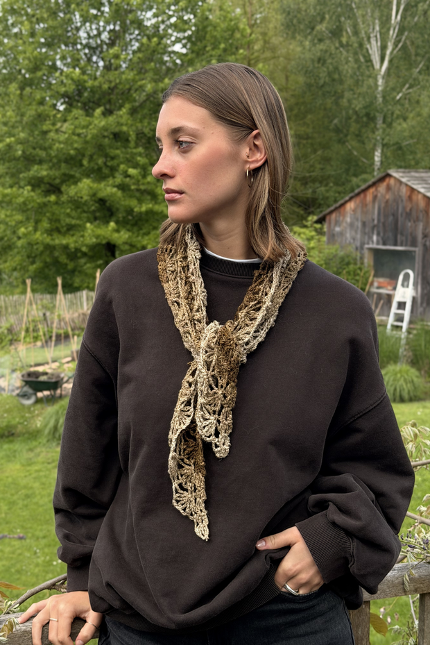 Maï linen bandana mix brown