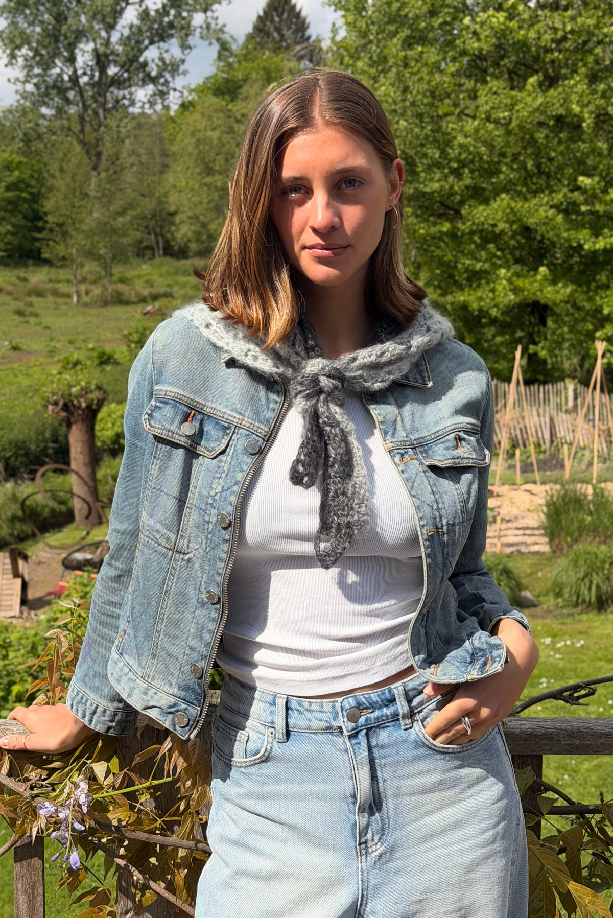 Maï bandana mix grey