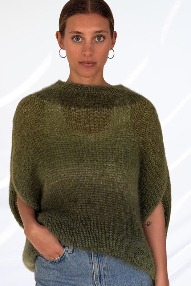 Multi kaki pullover