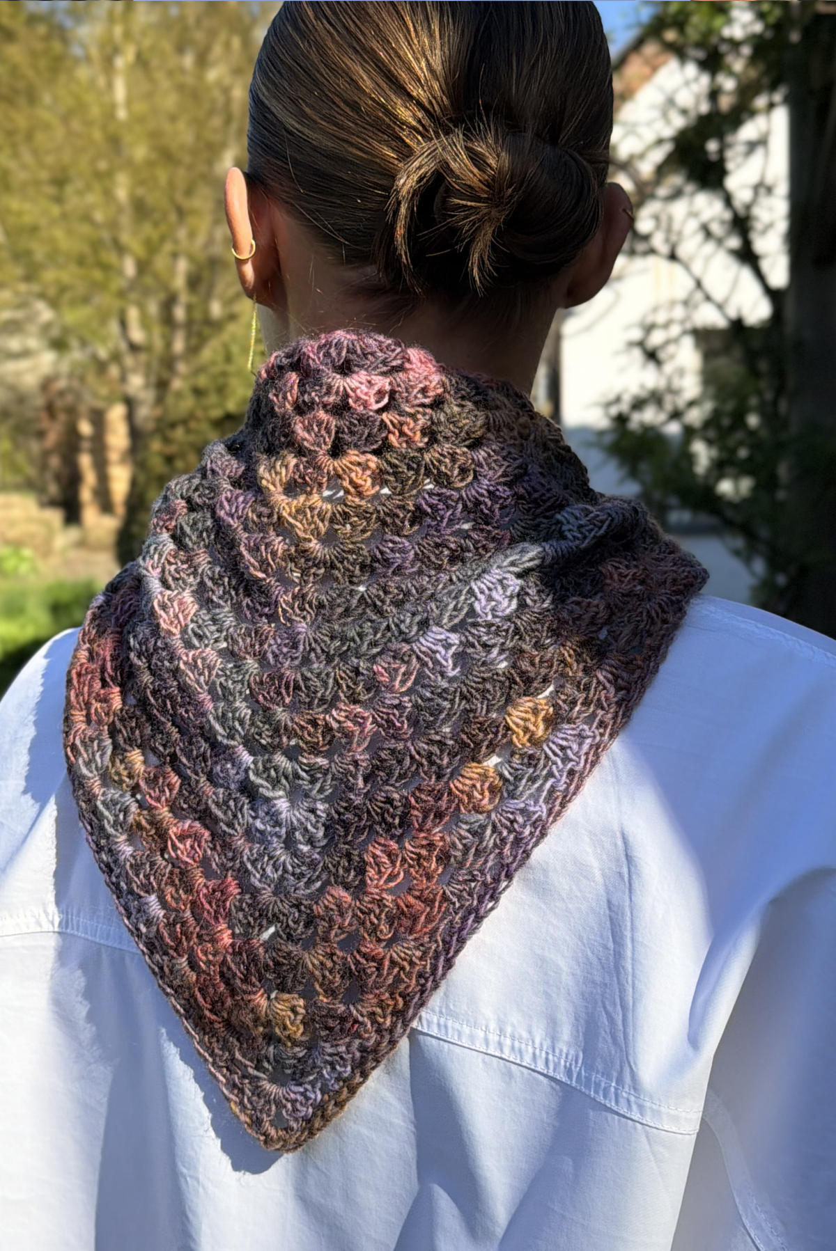 Maï bandana mix violet & lilac shades