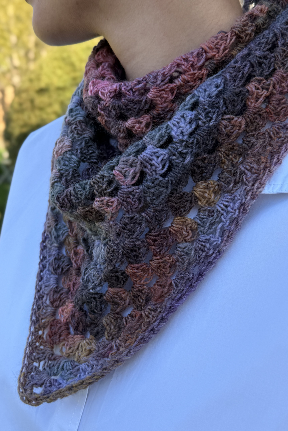 Maï bandana mix violet & lilac shades