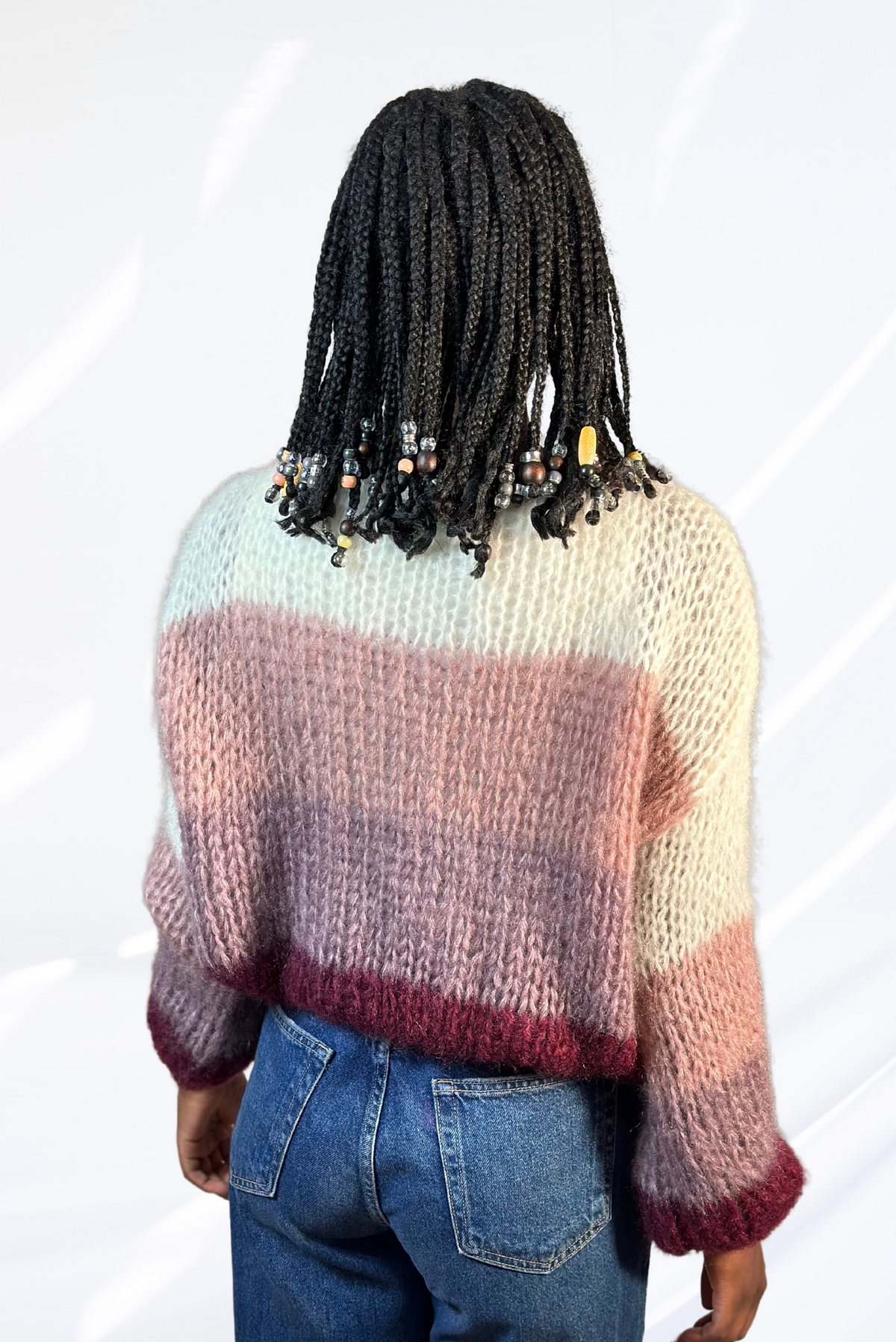 Mixed pink pullover