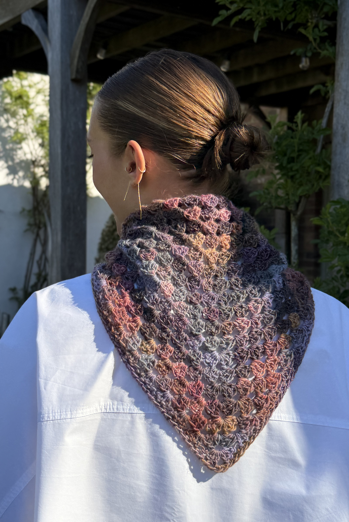 Maï bandana mix violet & lilac shades