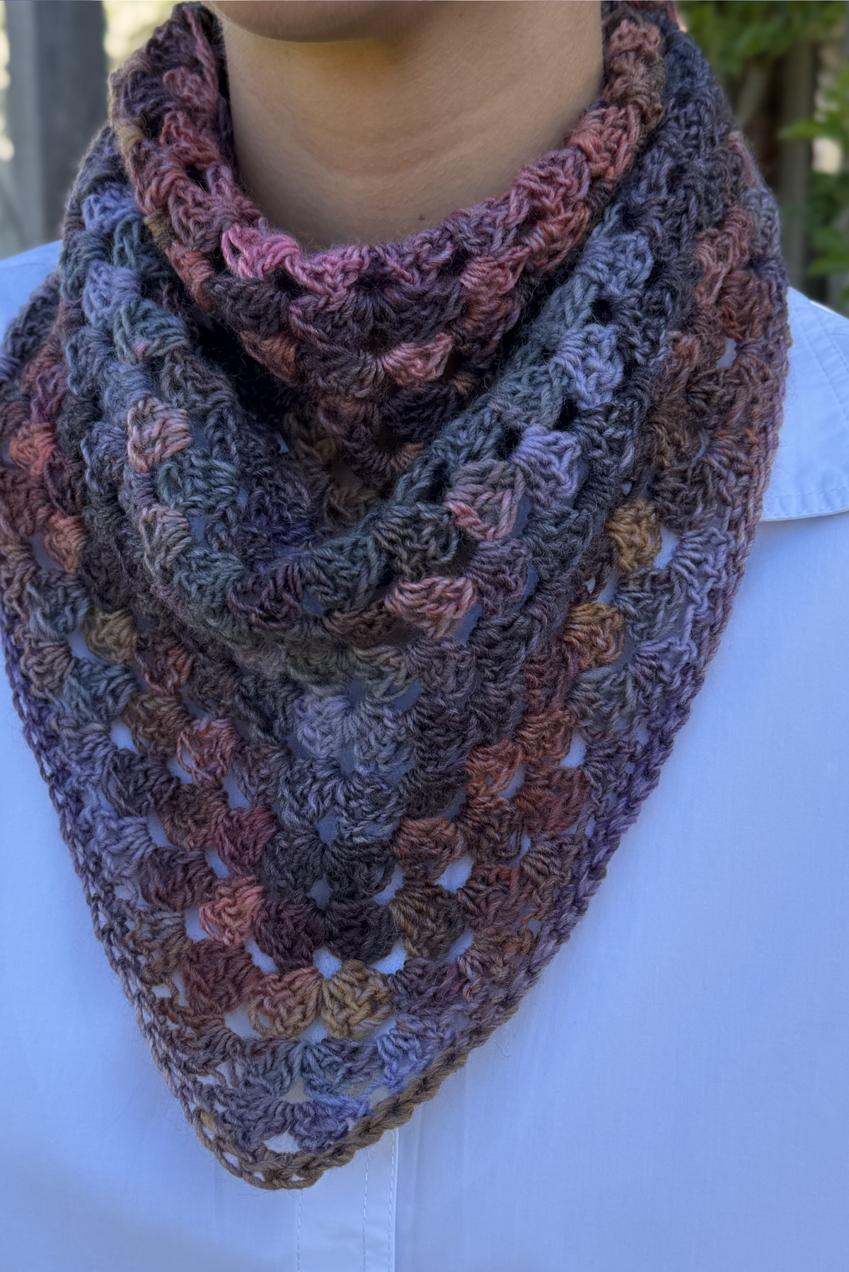 Maï bandana mix violet & lilac shades