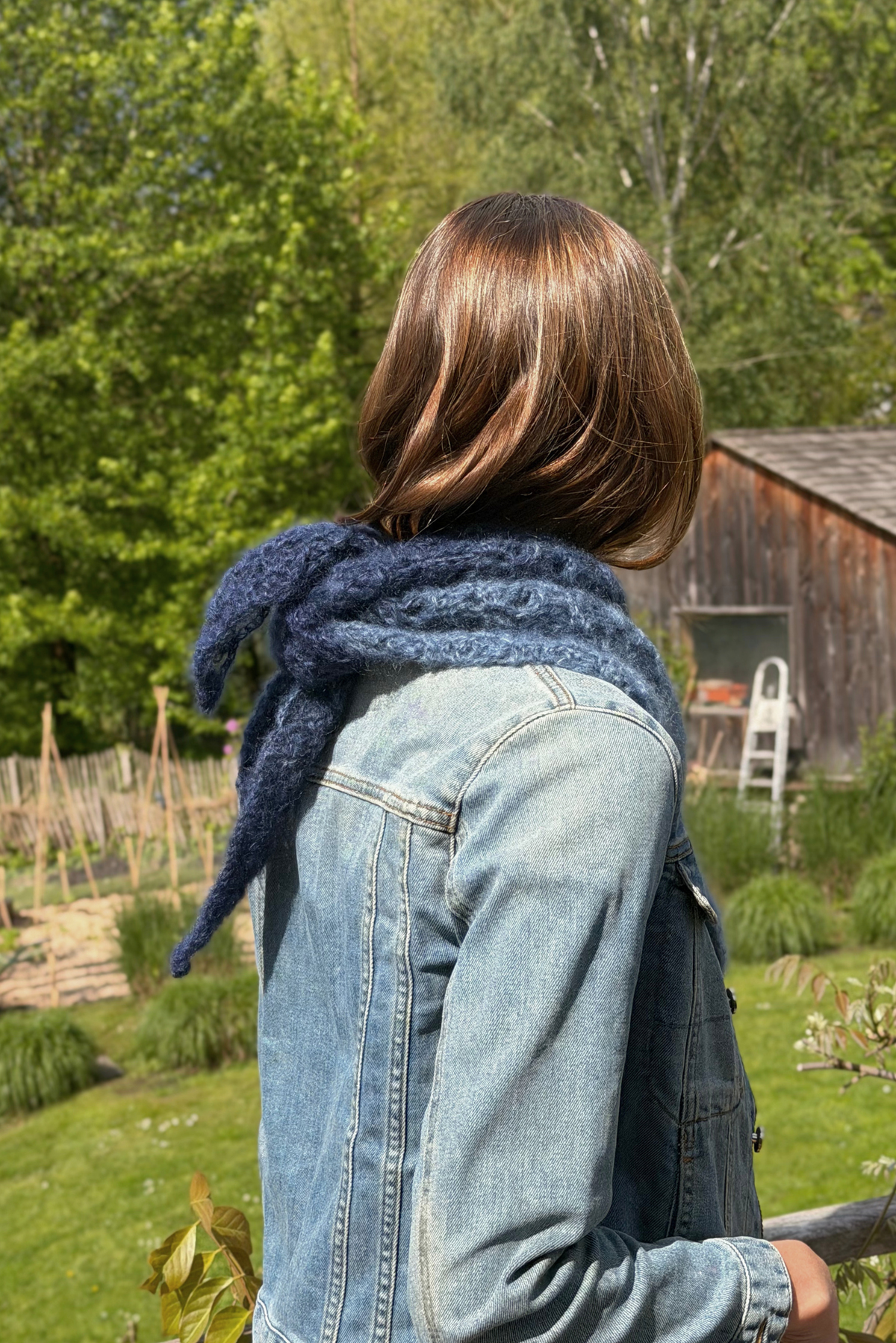 Maï bandana mix denim/navy