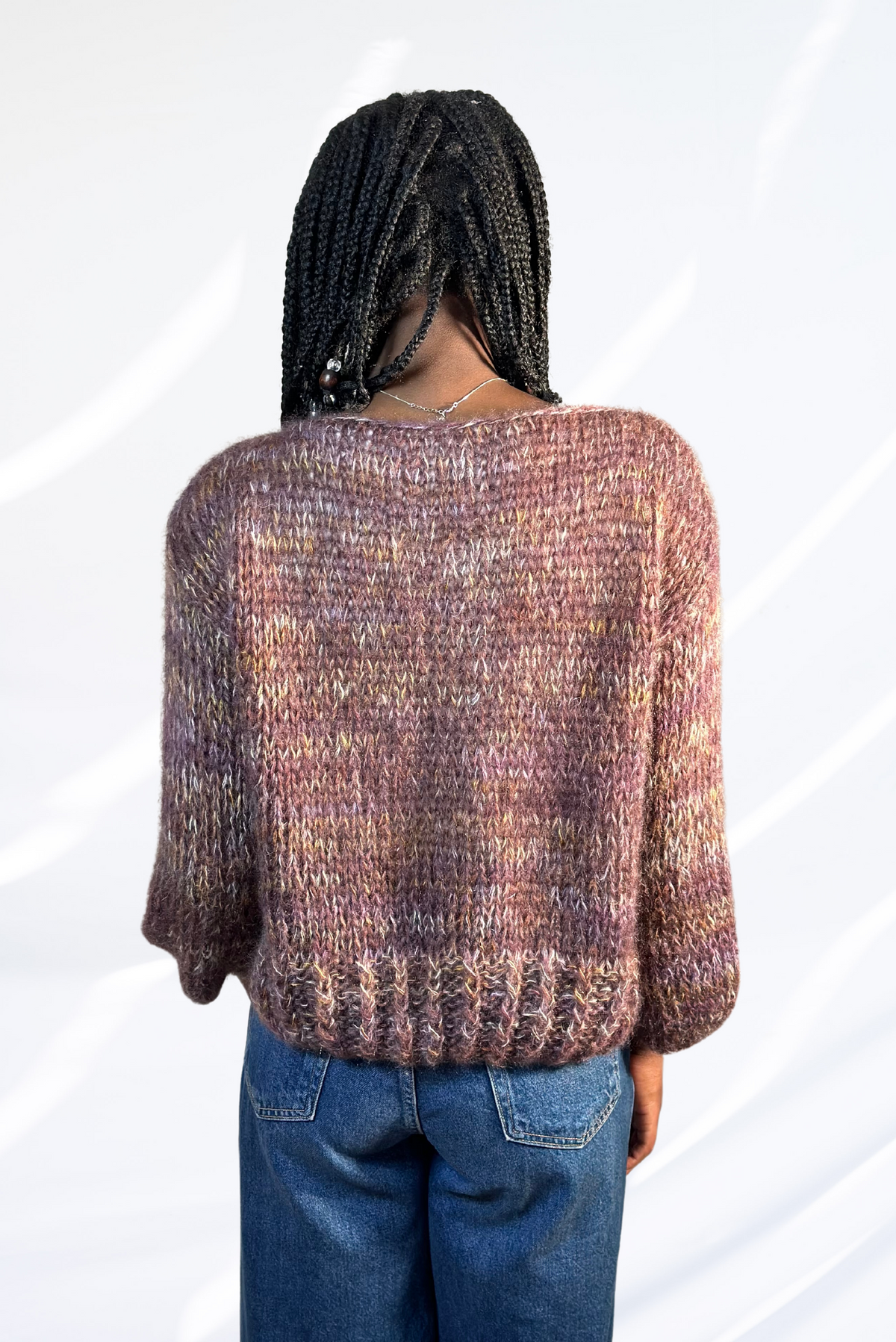 Mixed brown pullover