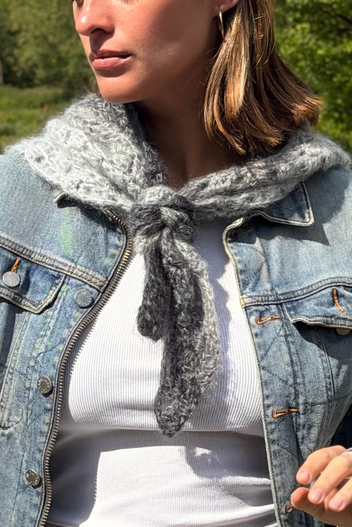Maï bandana mix grey