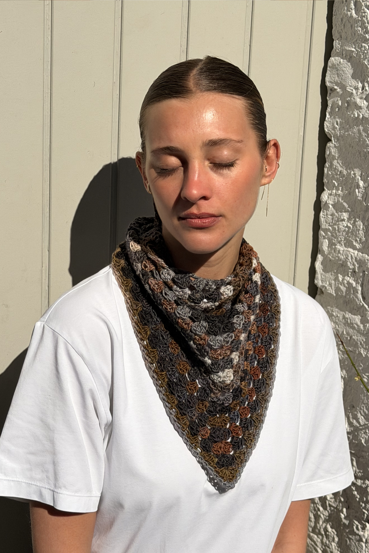Maï bandana Infini grey/blue