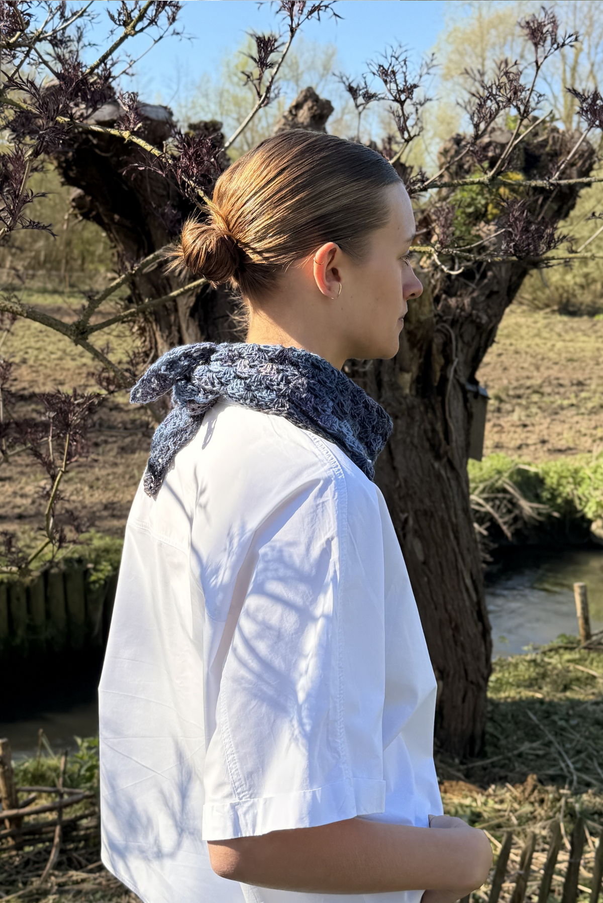 Maï bandana mix navy