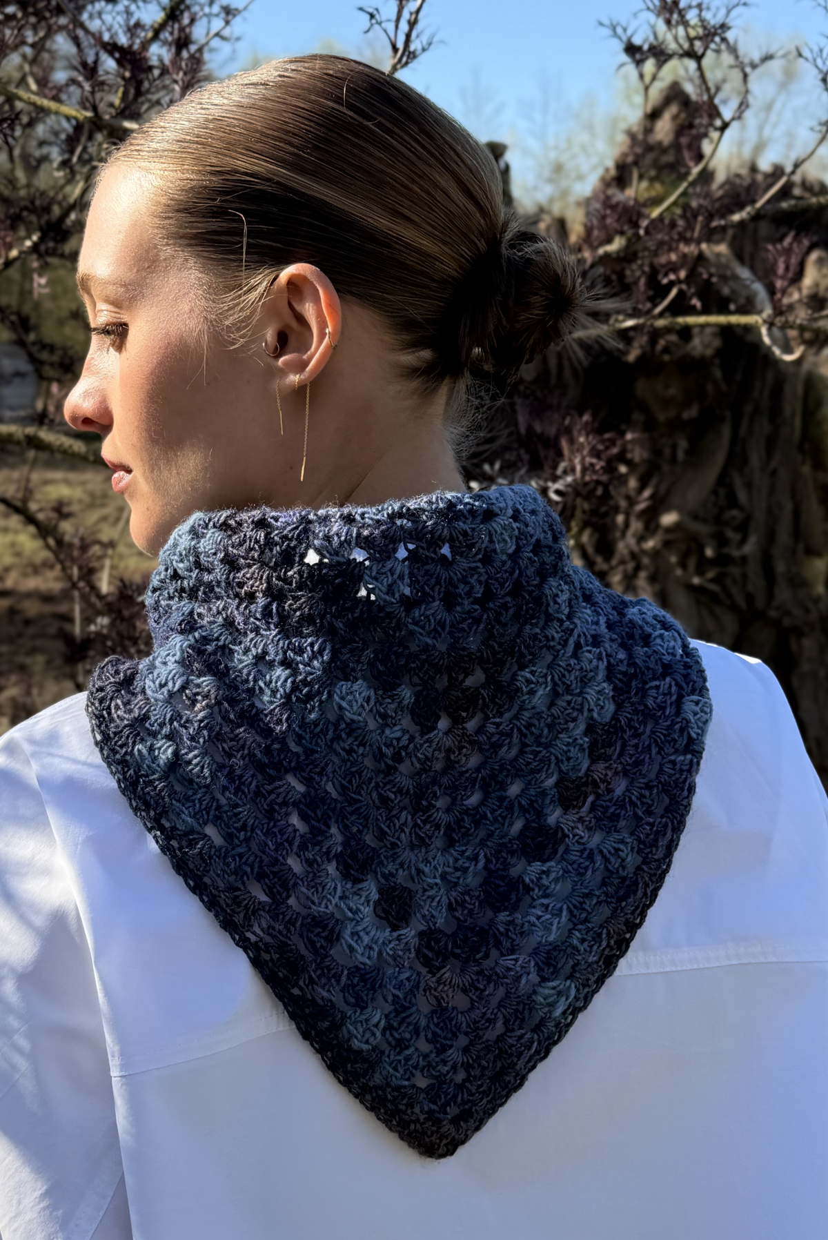 Maï bandana mix navy