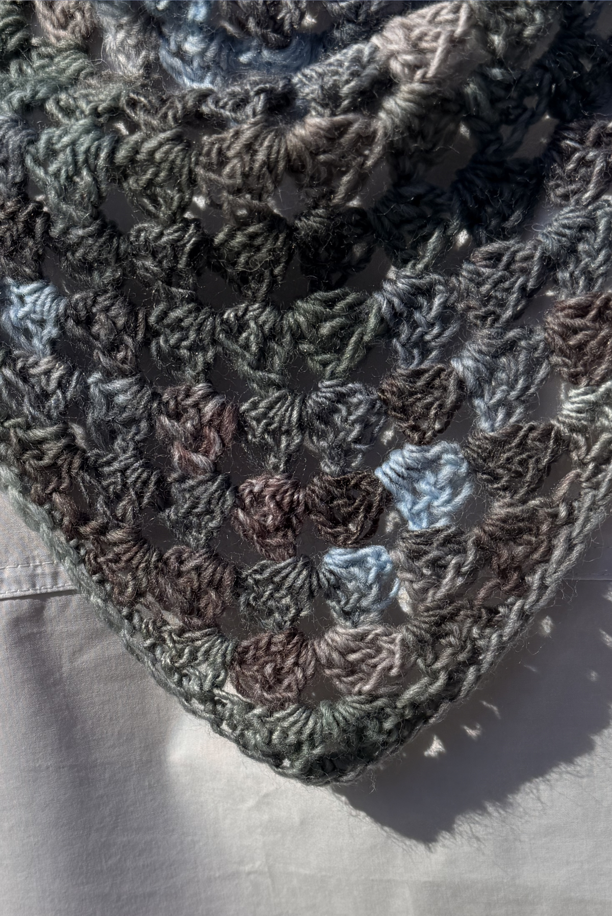 Maï bandana mix blue/grey