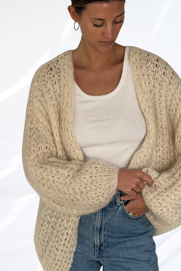 Cream cardigan