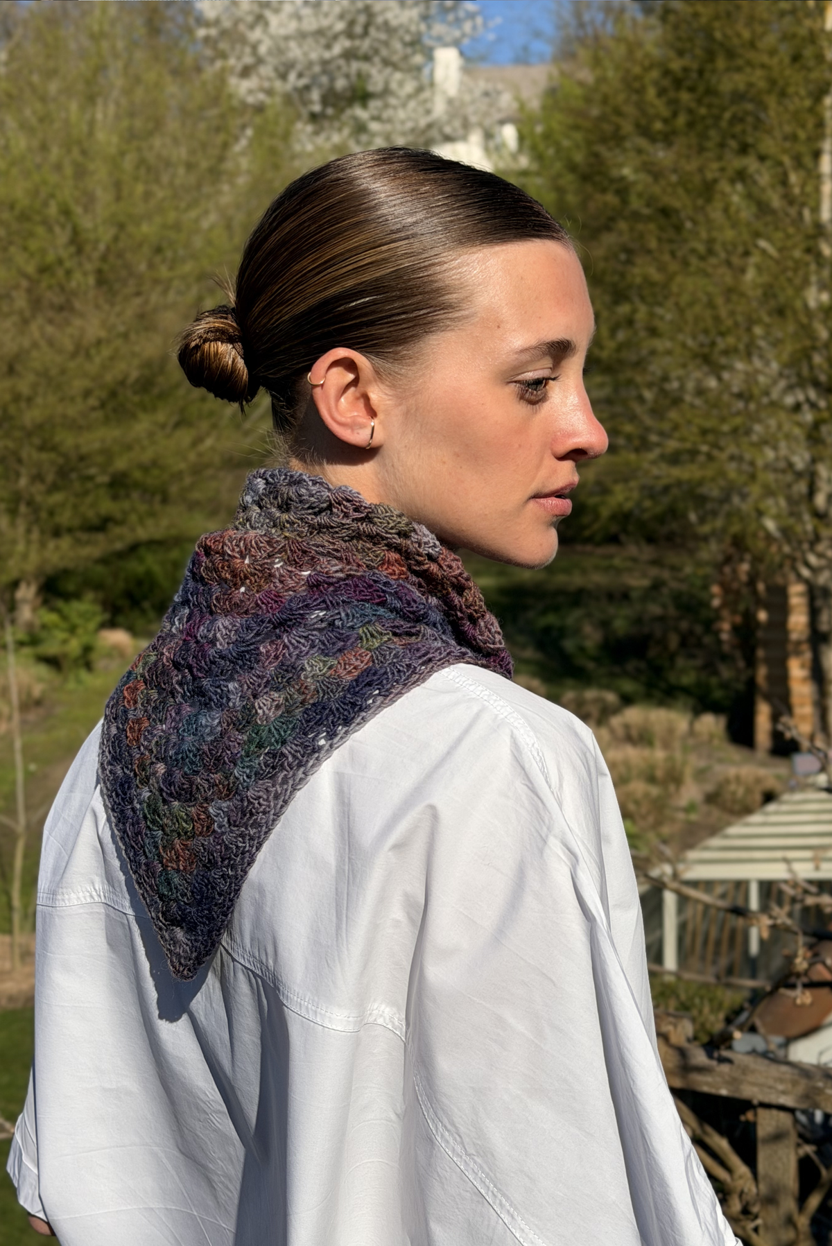 Maï bandana deep violet mix