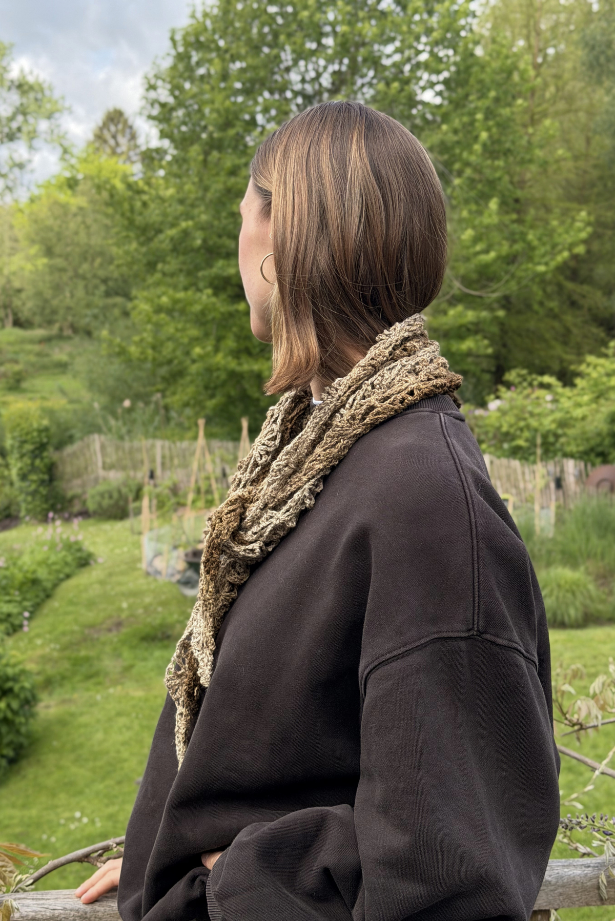 Maï linen bandana mix brown