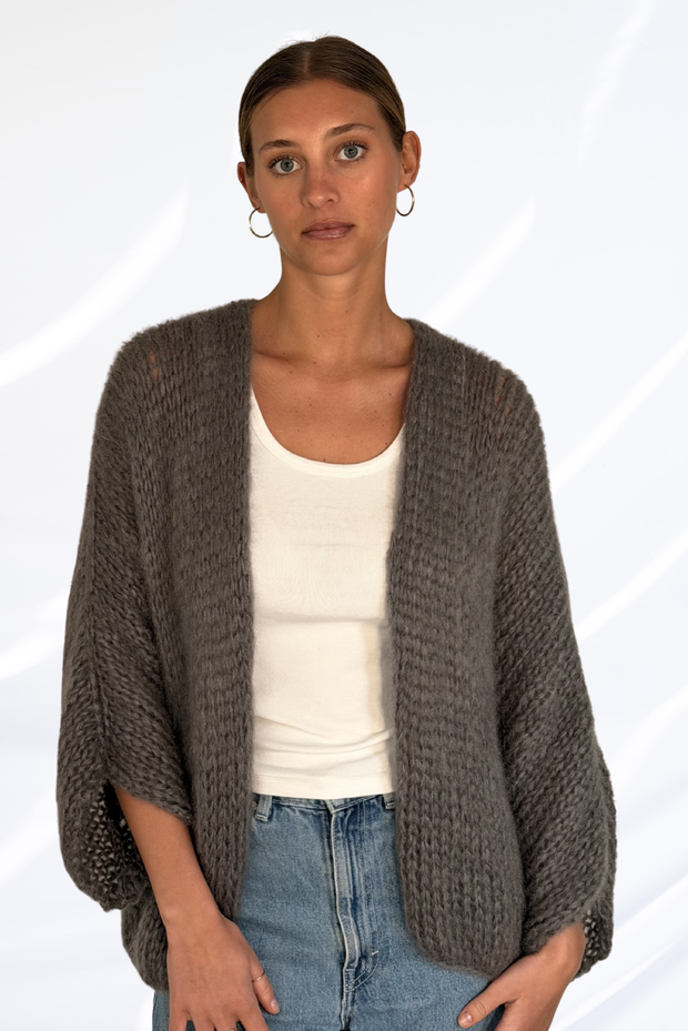 Grey cardigan