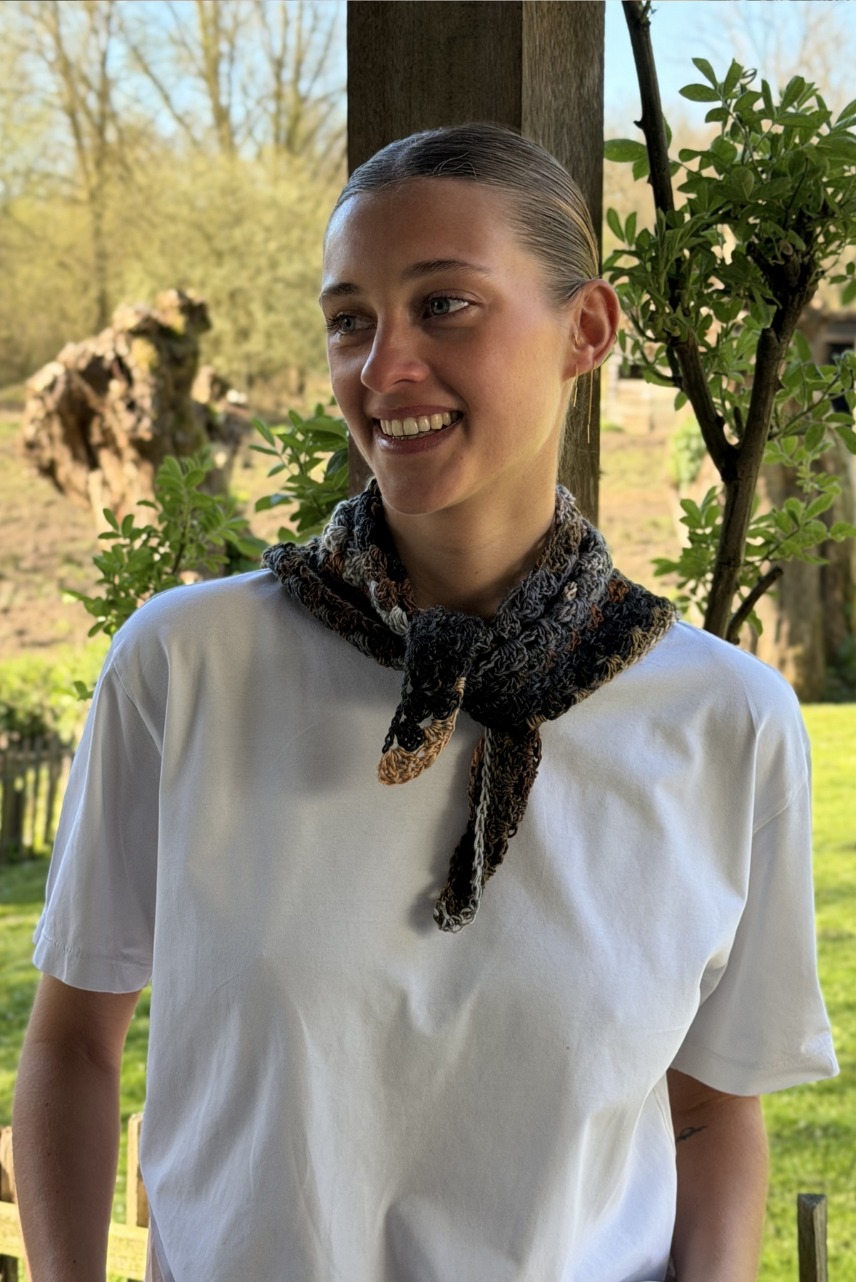 Maï bandana Infini grey/blue