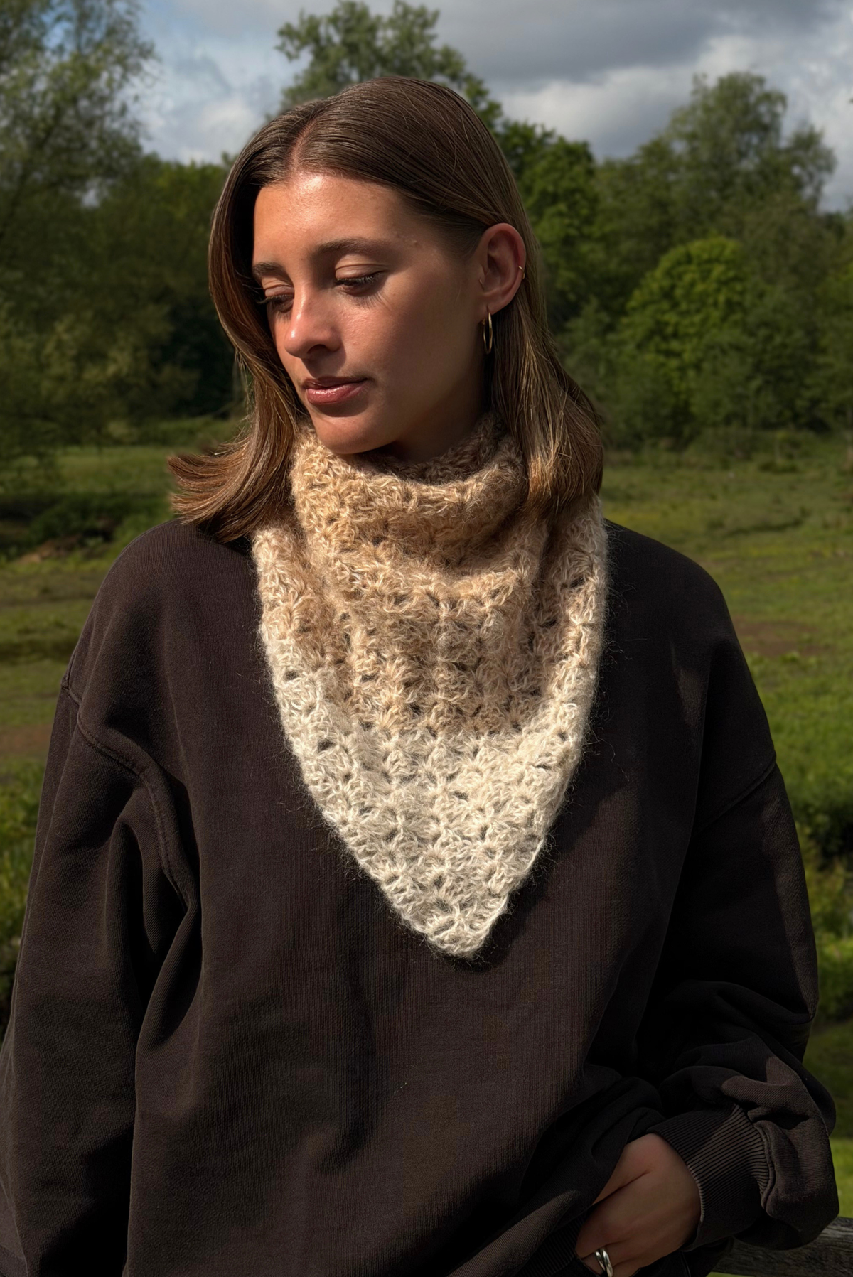 Maï bandana mix beige/cream