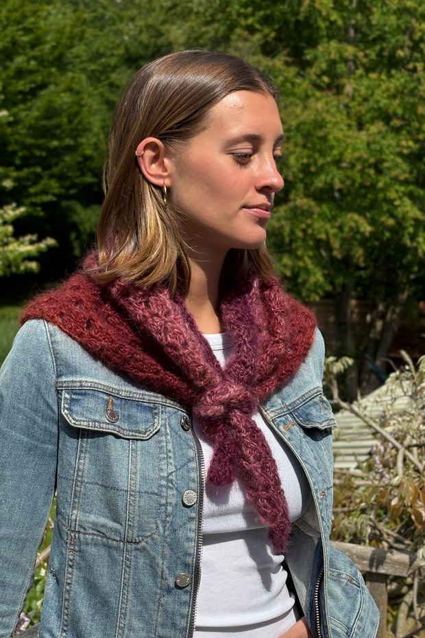 Maï bandana mix burgundy/plum
