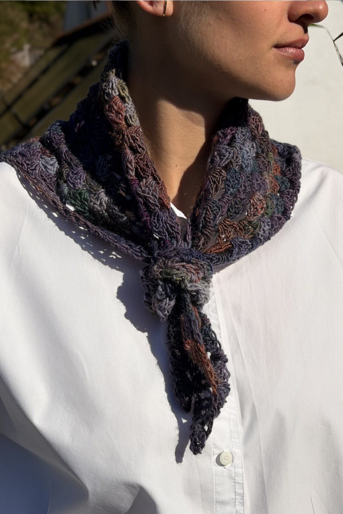 Maï bandana deep violet mix
