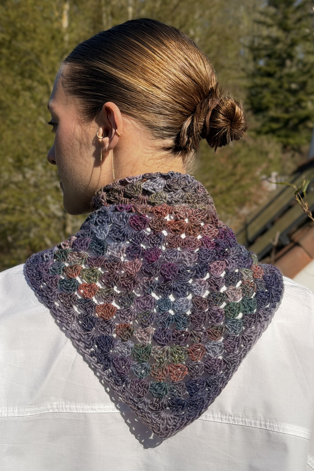Maï bandana deep violet mix