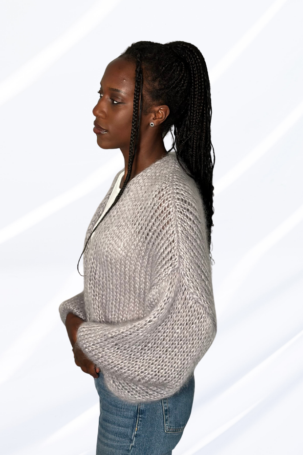 Grey cardigan