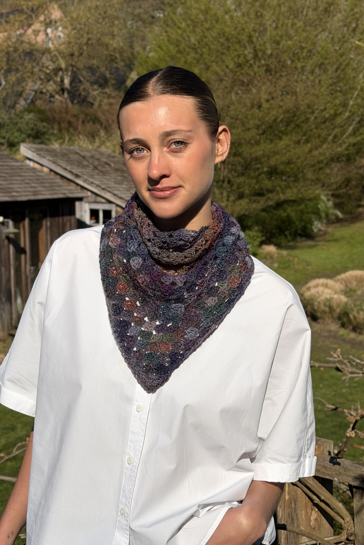 Maï bandana deep violet mix