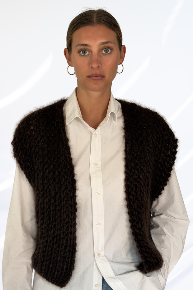 Dark brown cardigan
