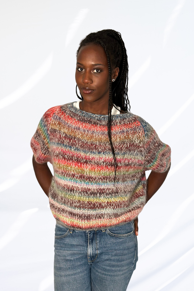 Mixed multi pullover