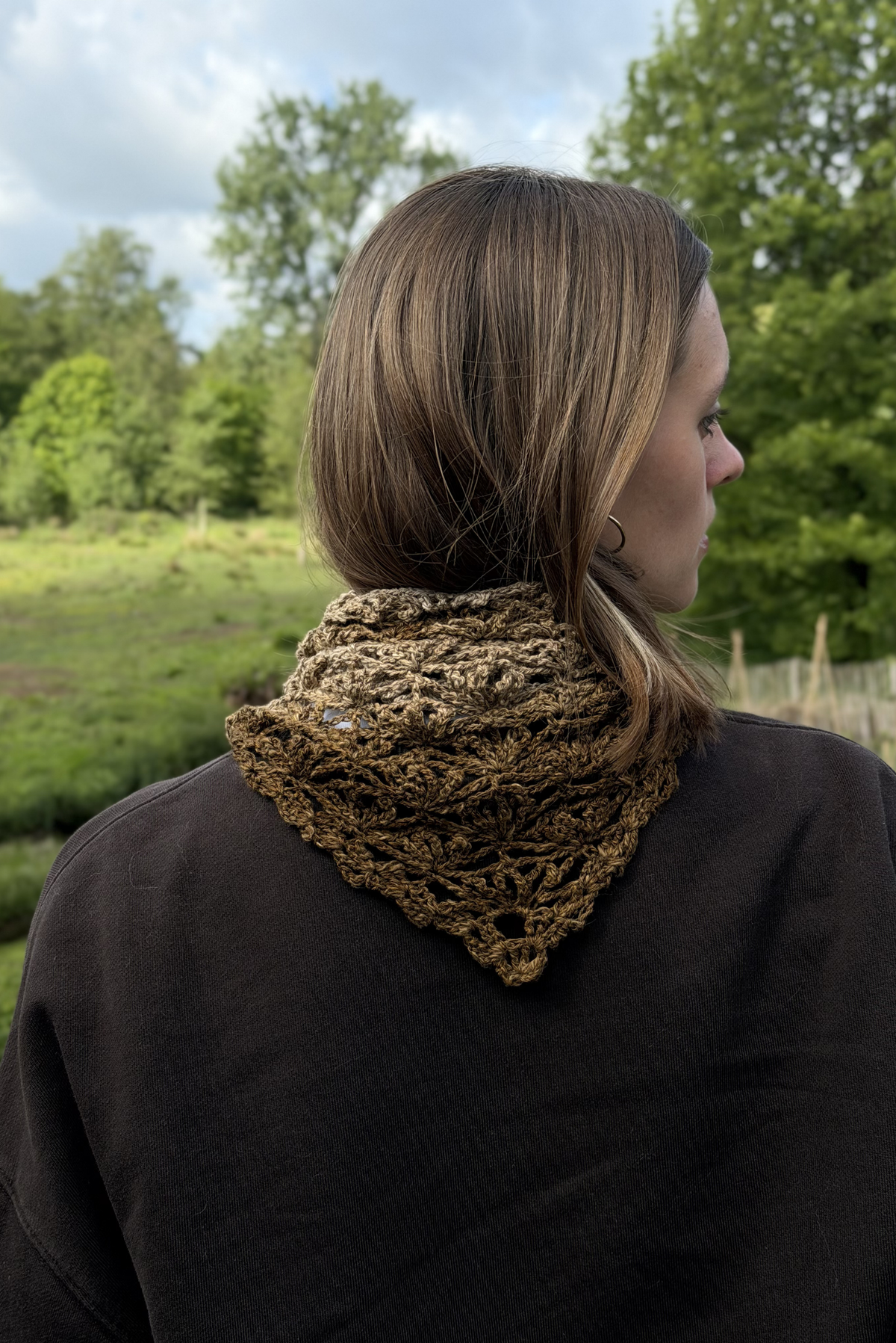 Maï linen bandana mix brown