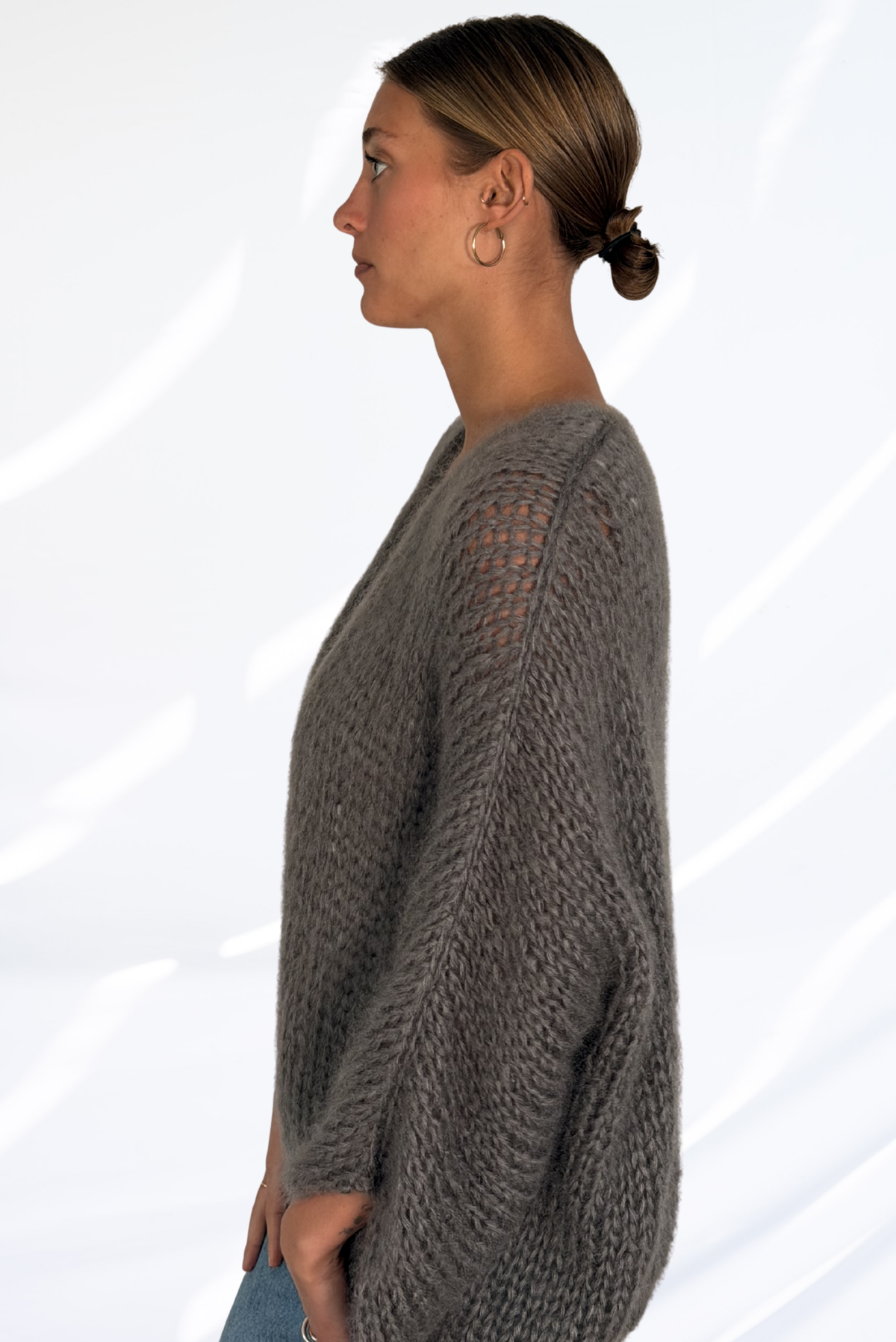 Grey cardigan
