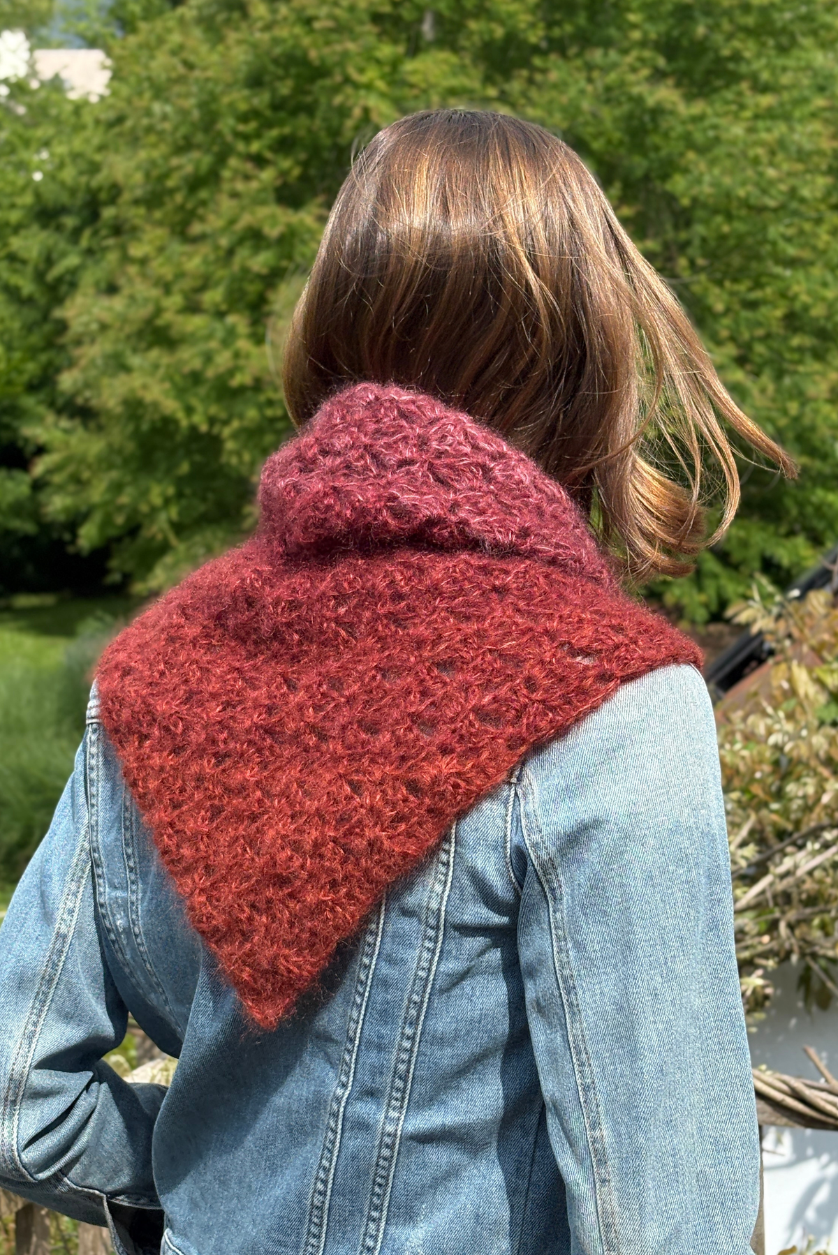 Maï bandana mix burgundy/plum