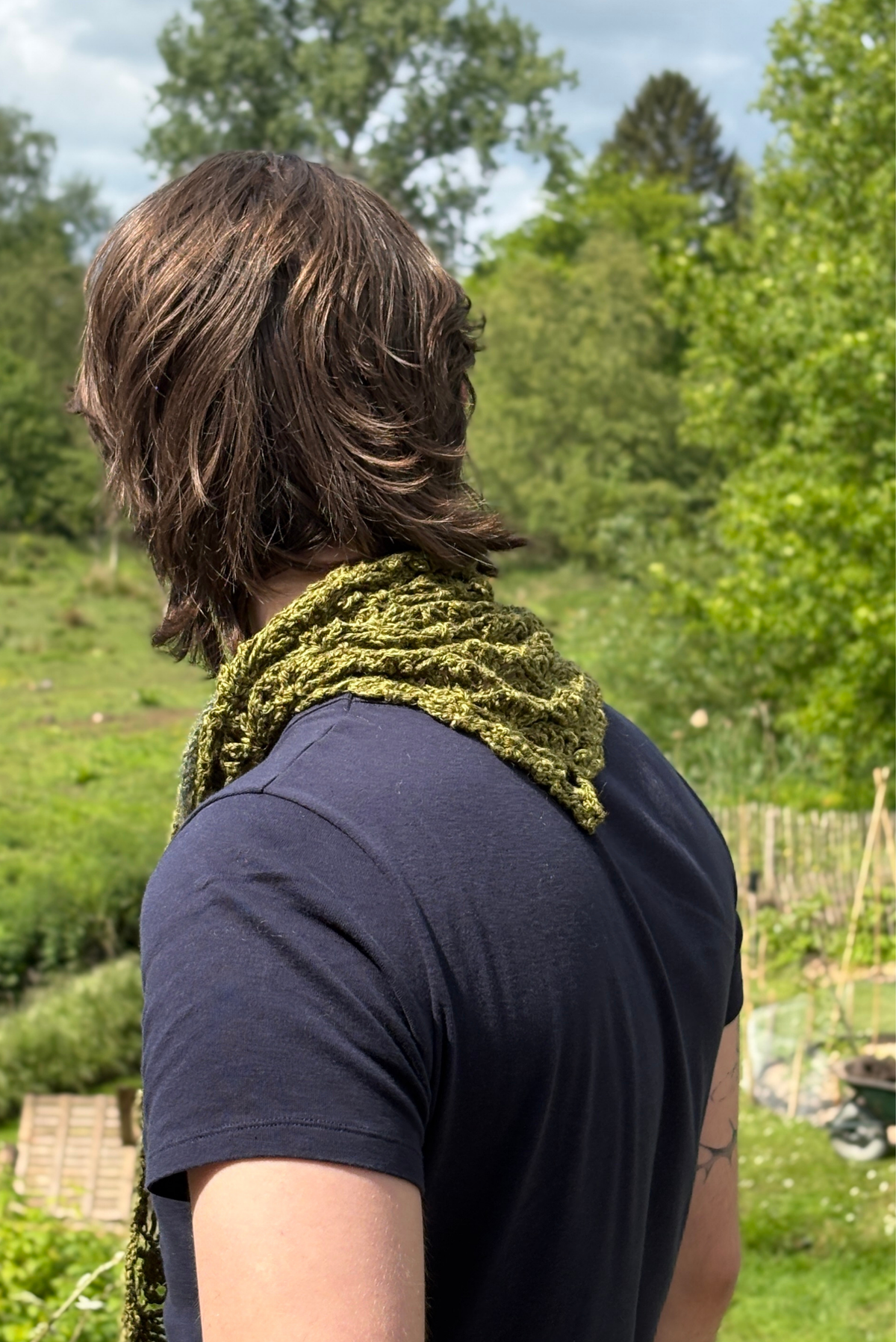 Maï linen bandana mix kaki