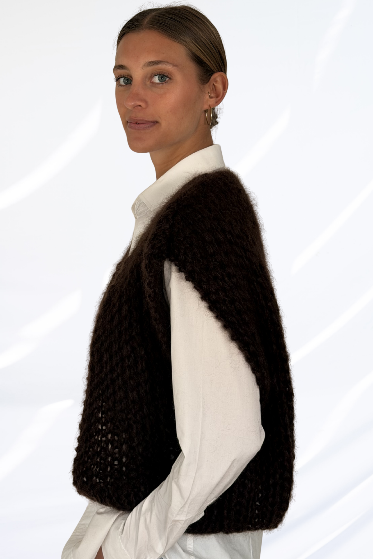Dark brown cardigan