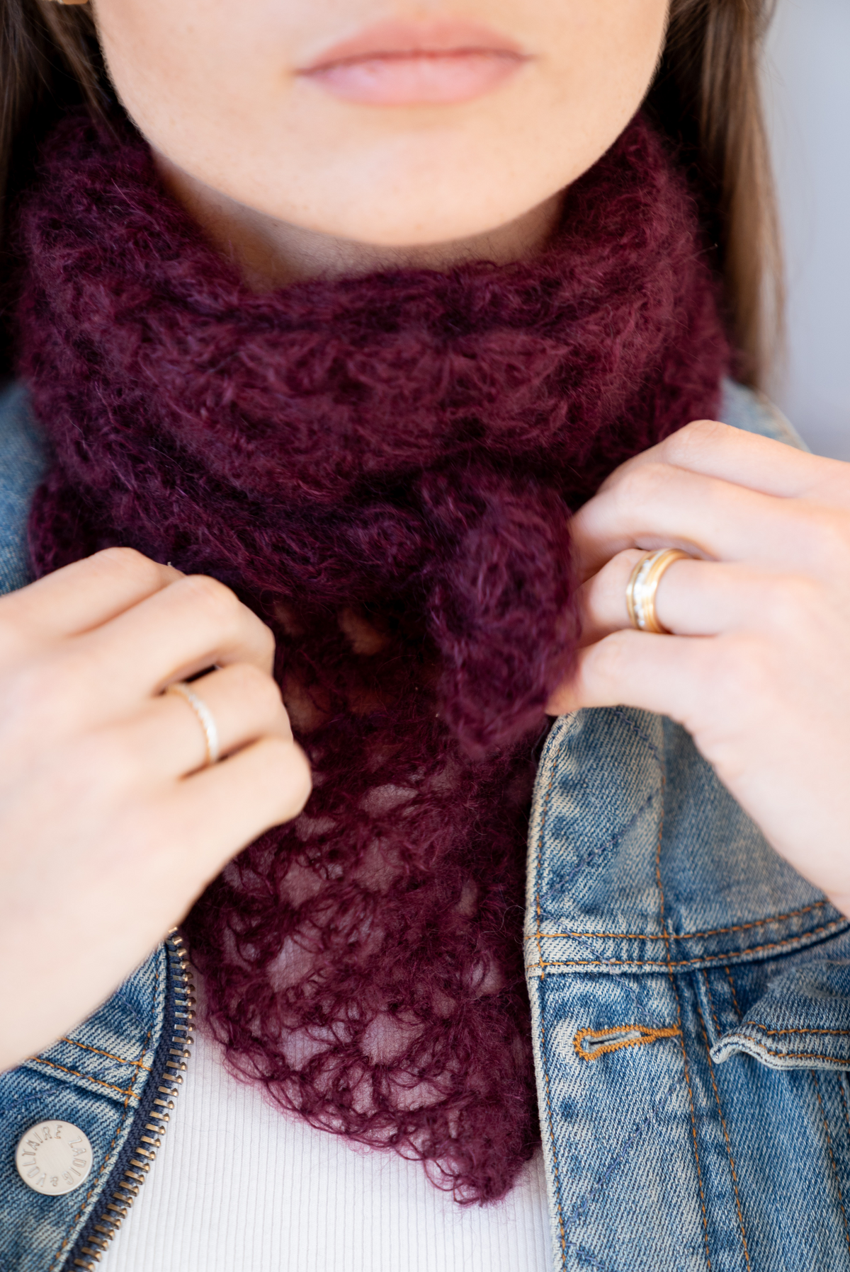 Auriga Burgundy scarf