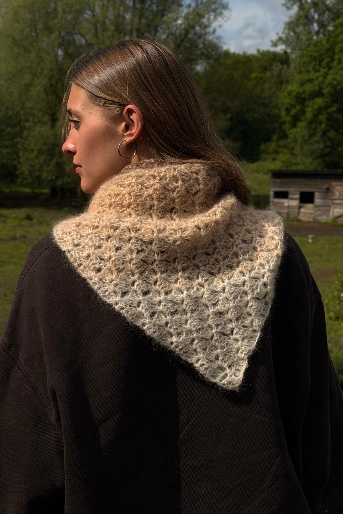 Maï bandana mix beige/cream
