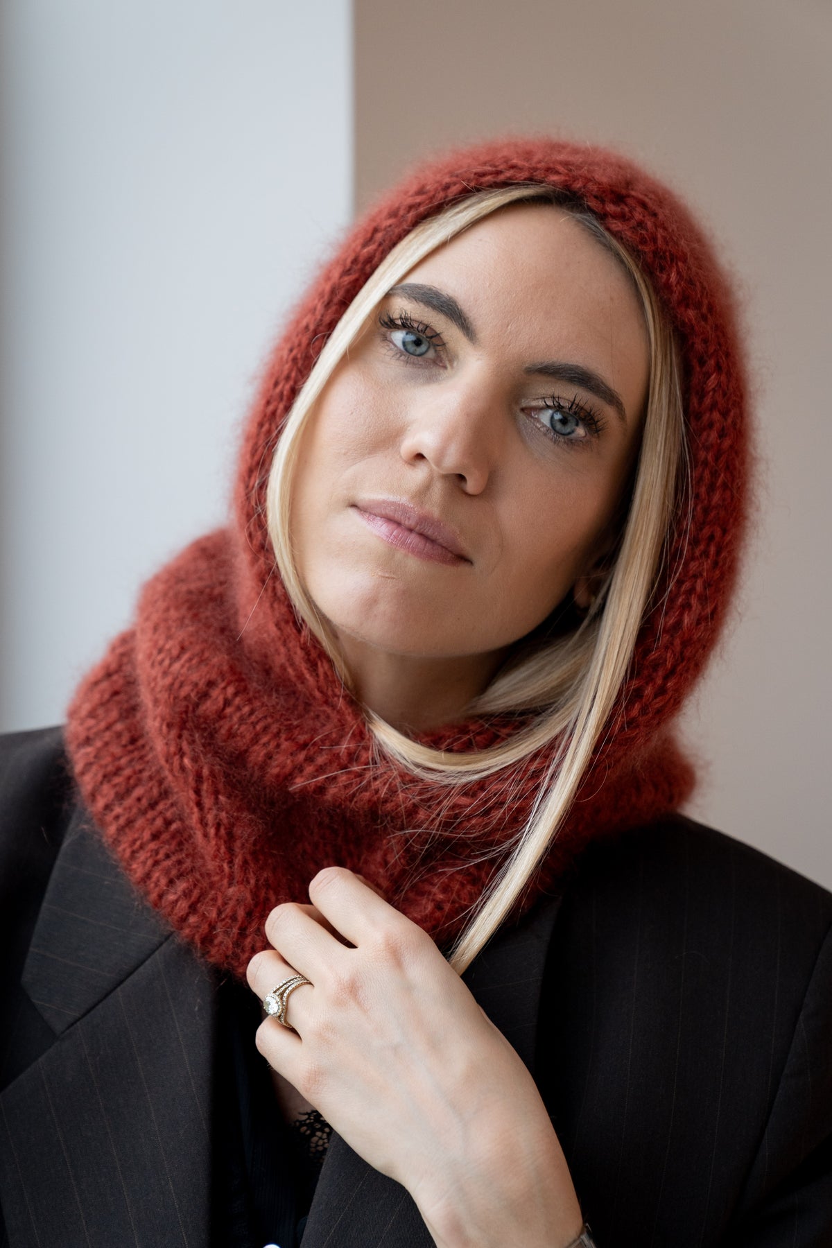 Maï hood terracotta